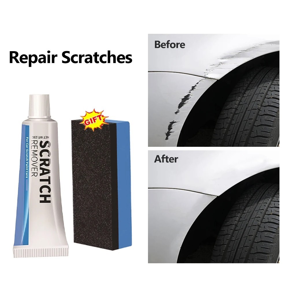 Car Scratch Remover Polishing Paste Sponge Auto Paint Repair Body Scratch