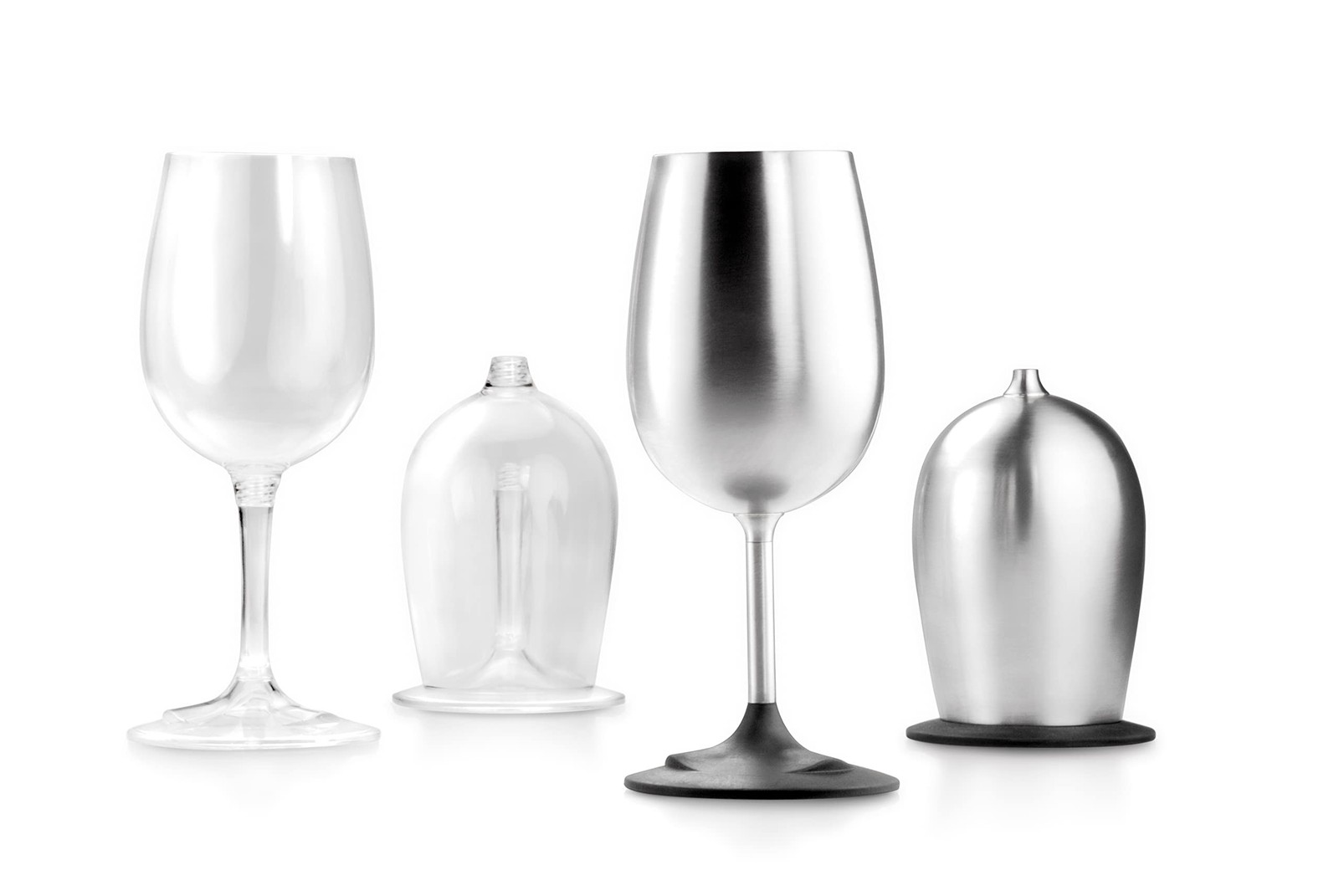 GSI Outdoors – Glacier Stainless Steel Nesting Wine Glass