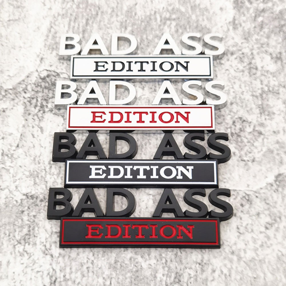 Bad Ass Edition Emblem Car Badges Badass 3D Sticker Decal Chrome TL