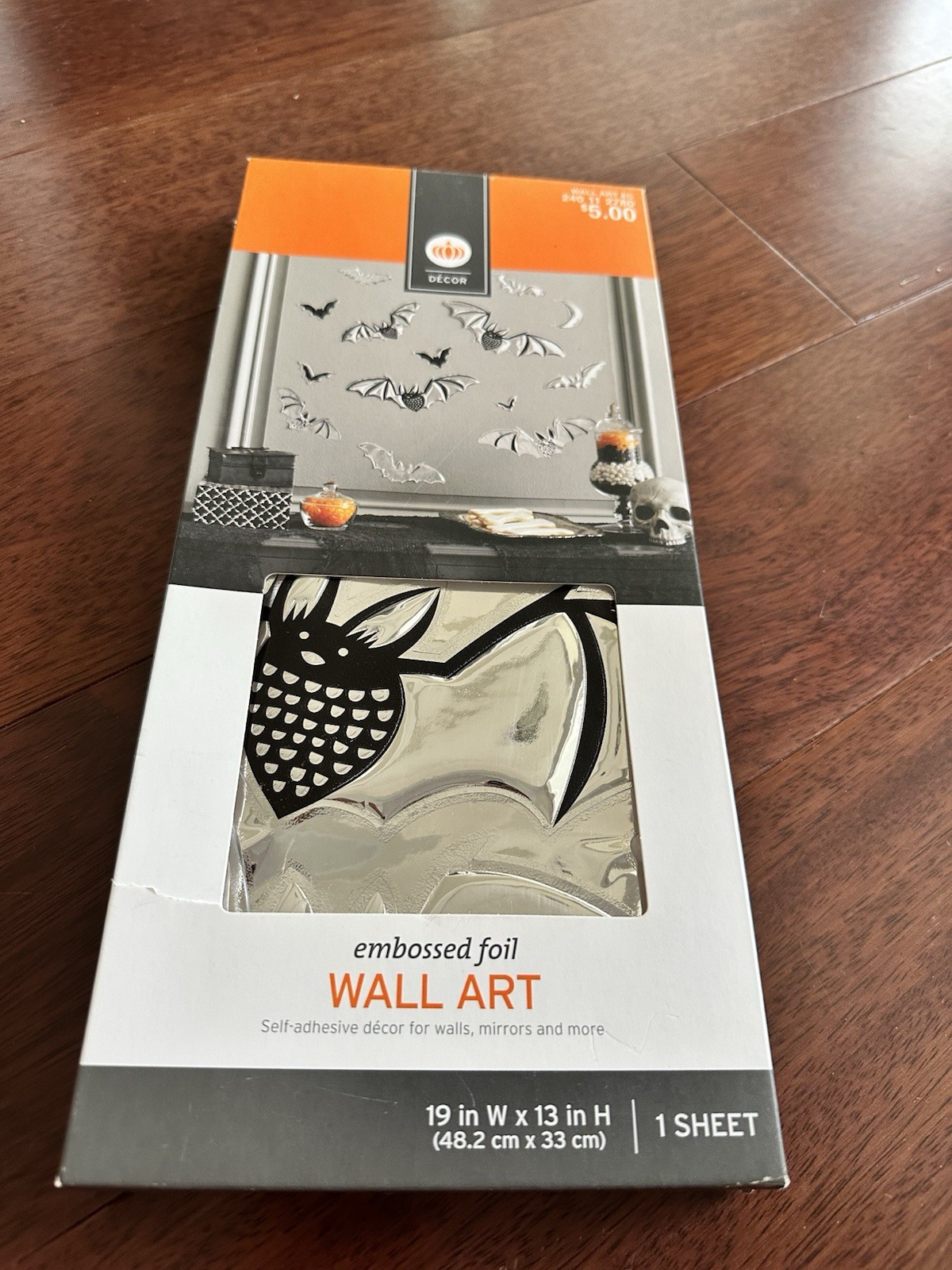 Target Halloween Embossed Foil Wall Bats Art Mirror Décor Self Adhesive New