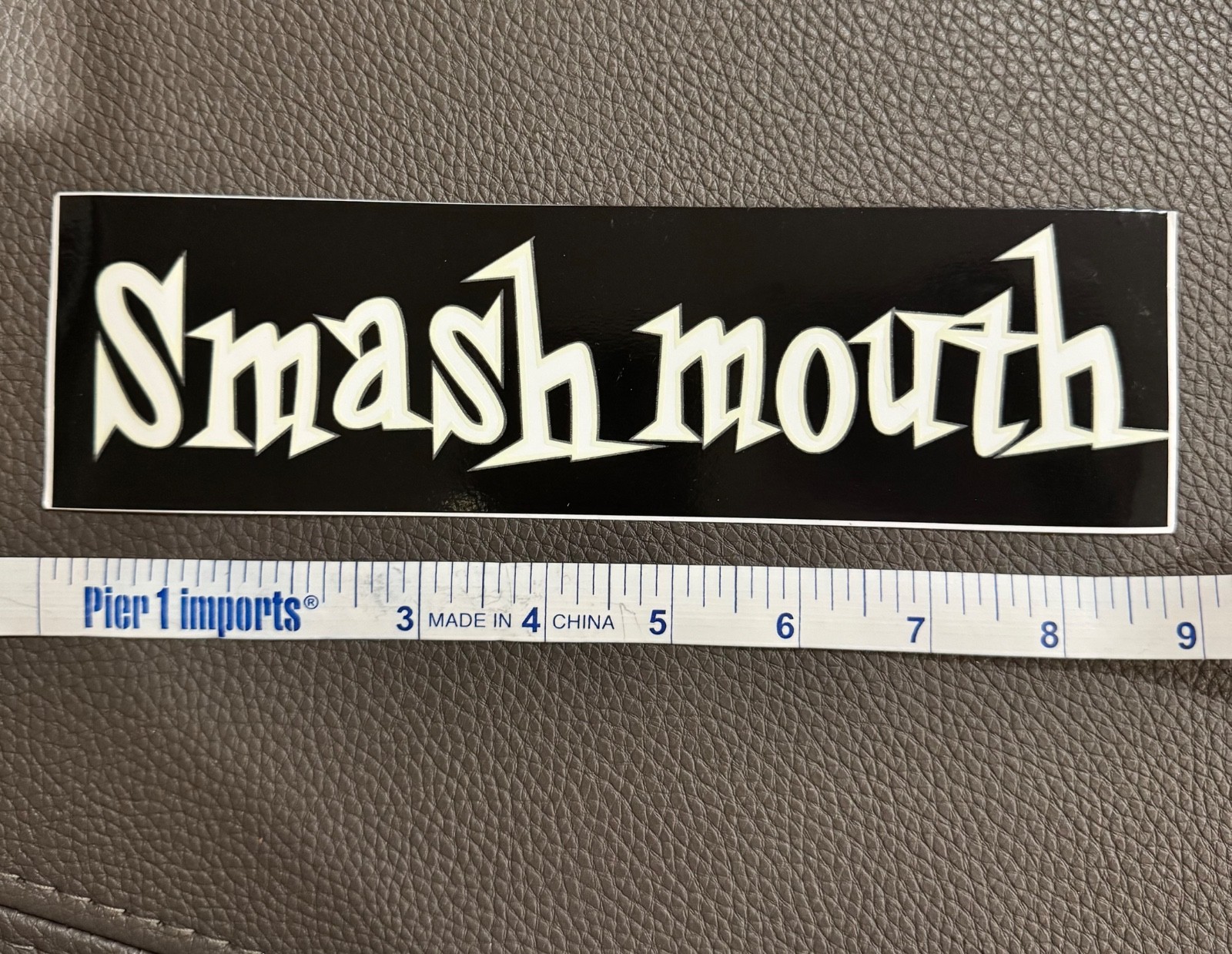 Smash Mouth Bumper Sticker Decal Glow in the Dark Outline 9×2.5
