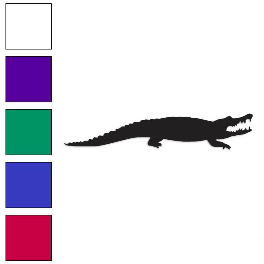 Alligator Crocodile, Vinyl Decal Sticker, Multiple Colors & Sizes #2859