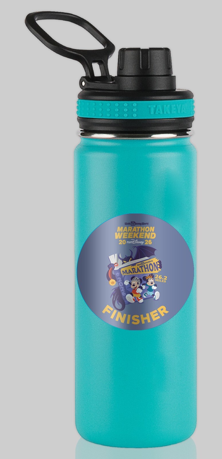 RunDisney Marathon Weekend 2026 26.2 Miles FINISHER Mug Water Bottle Sticker