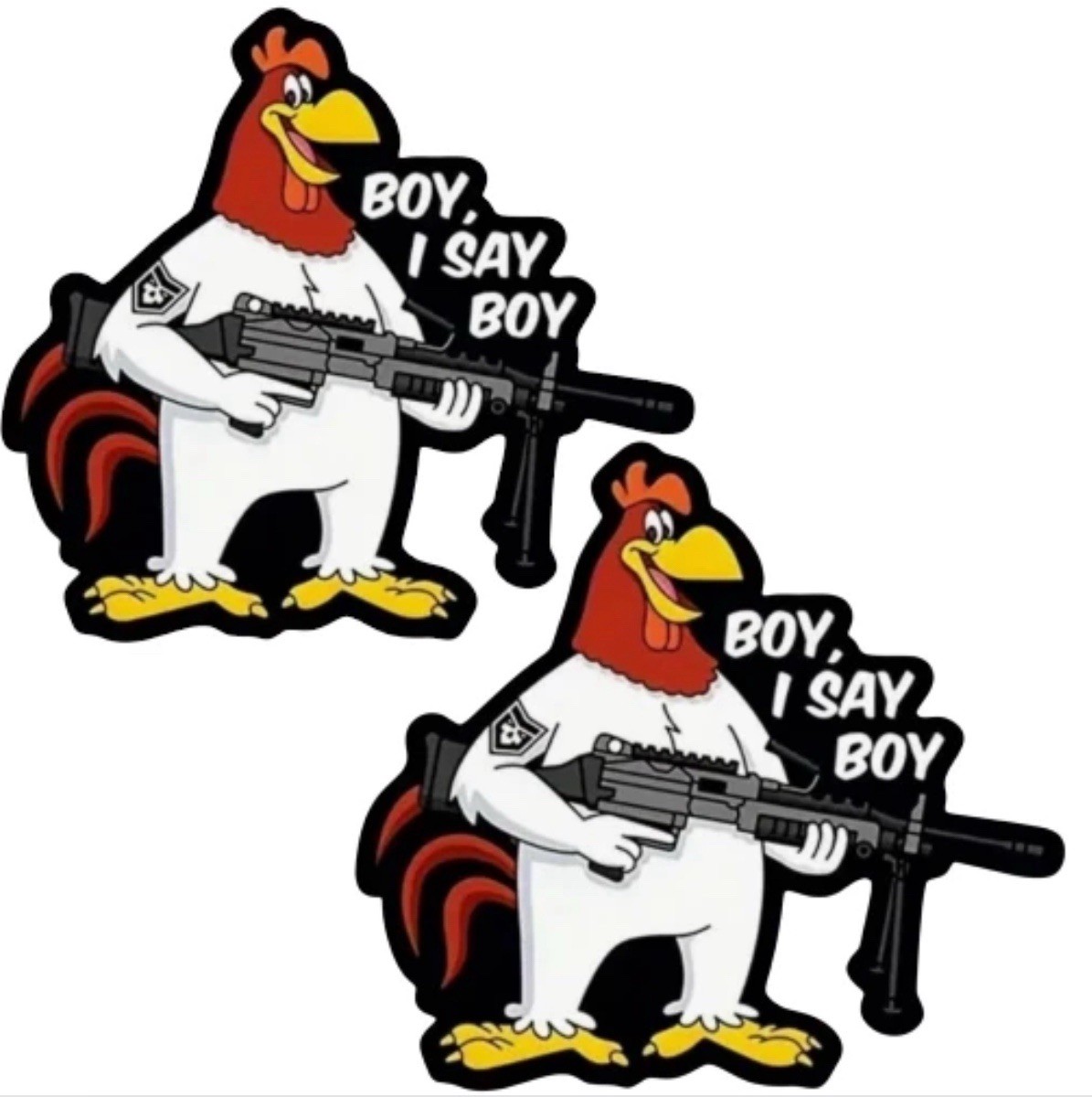 2 PACK – NRA 2A FOGHORN LEGHORN “Boy I Say Boy” 3” Inch Vinyl Sticker Decal