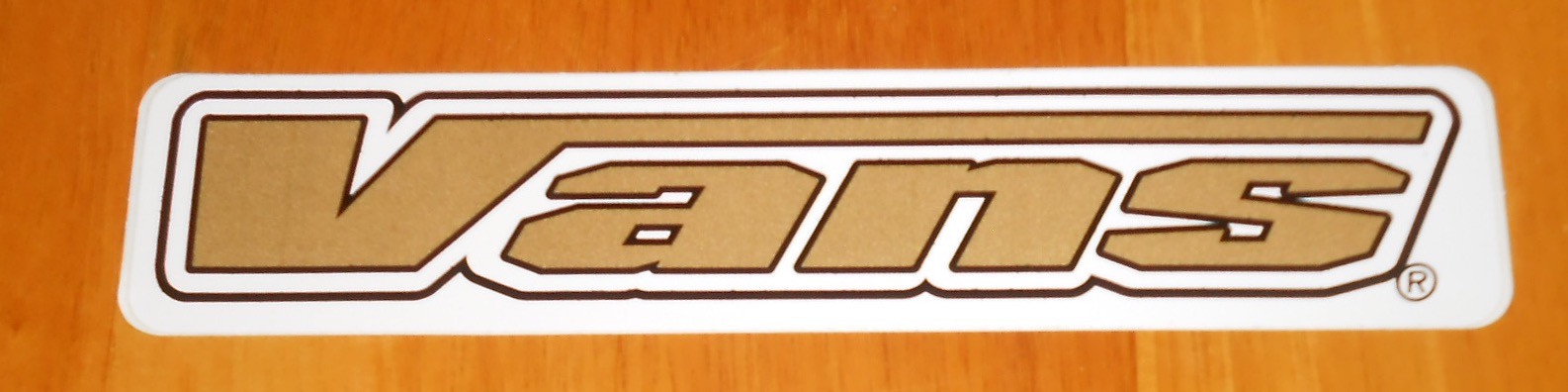 Vans Bumper Sticker Original Promo 7×1.5