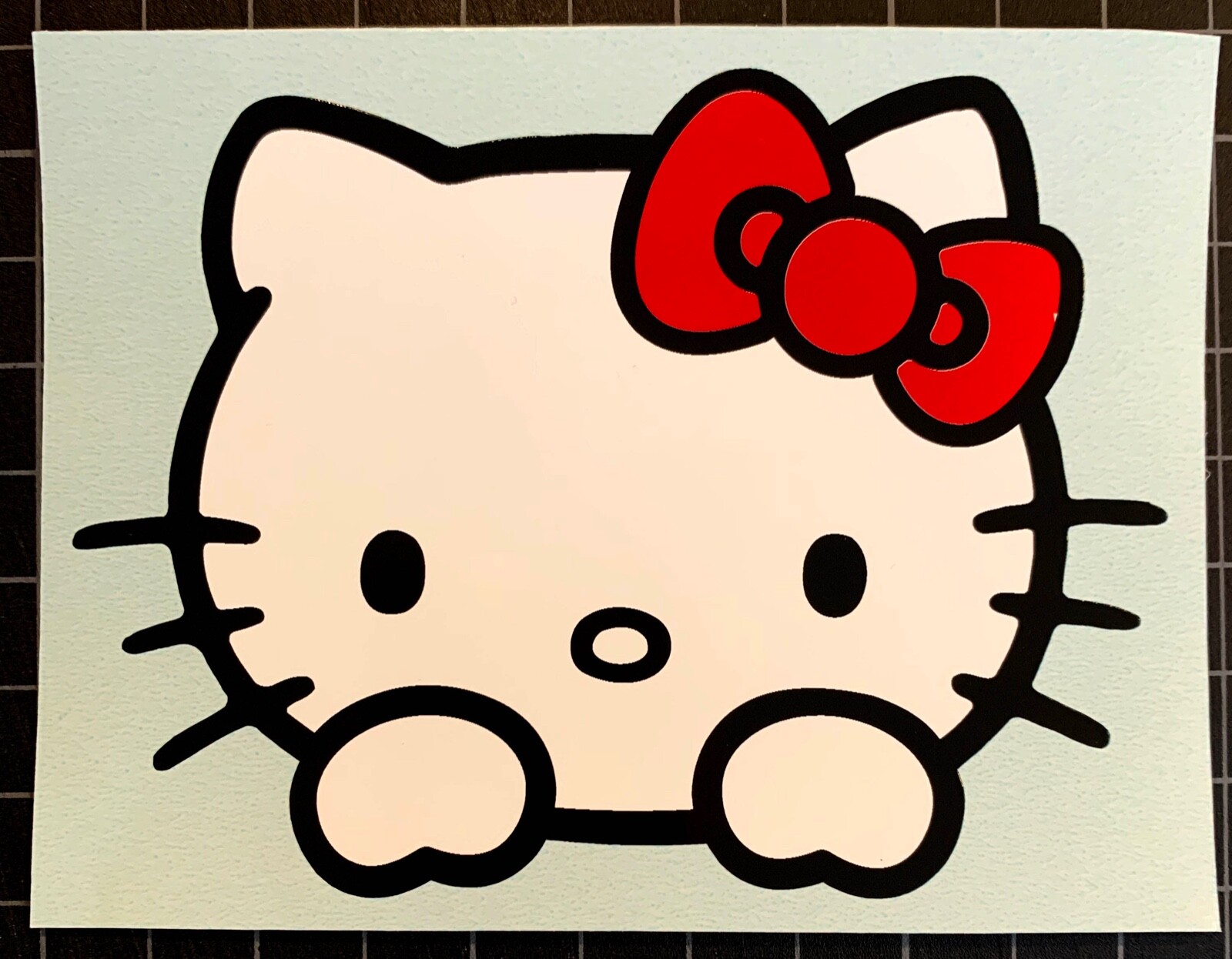 Hello Kitty Face Decal/Sticker