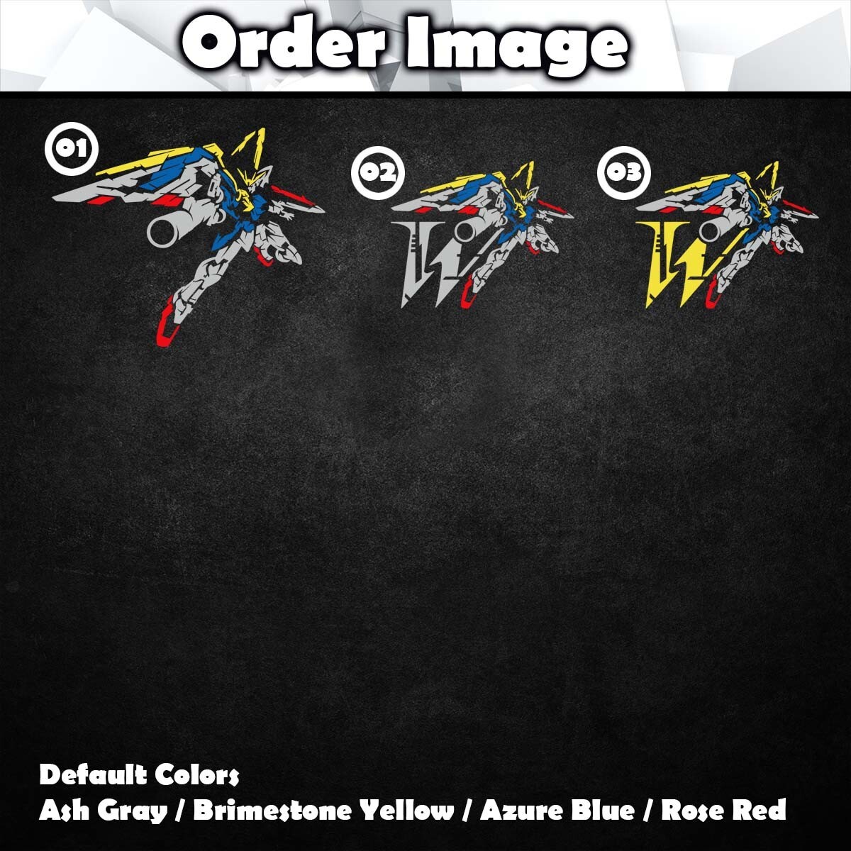 Wing Gundam Ver.Ka Vinyl Decal Sticker (Anime Mecha Car Laptop PC Tower Decor)