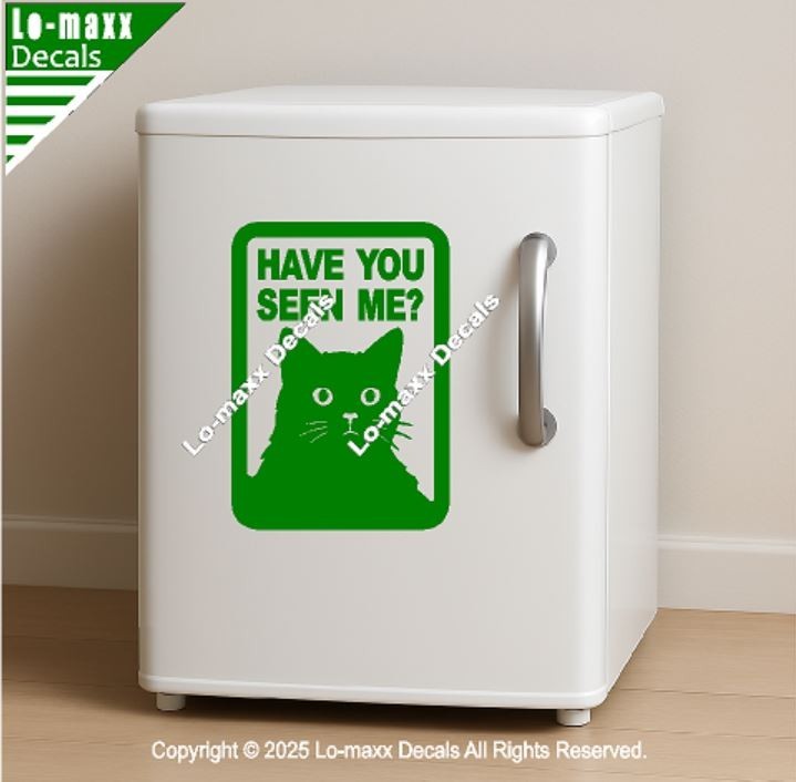 Have You Seen Me Lost Cat Sticker Art Funny Vinyl Decal For Laptop Door Locker