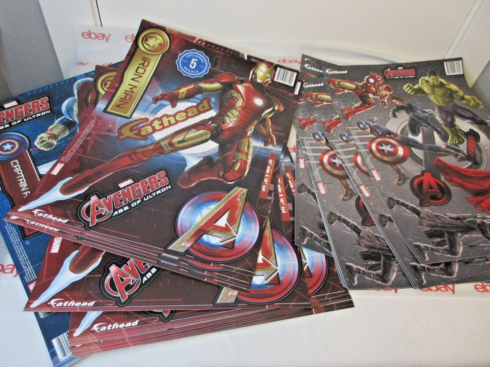 FATHEAD Marvel 2014 Decals Avengers Age of the Ultron Iron Man 42 PC RESALE LOT
