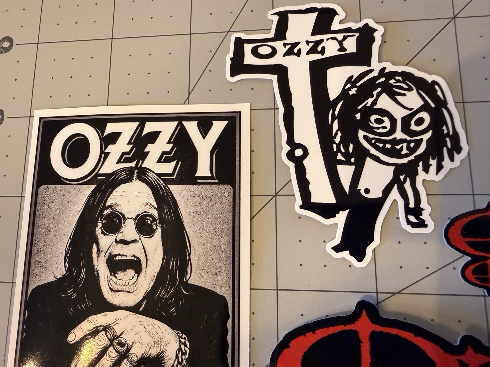 Ozzy Osbourne Stickers 4 Sticker Lot Heavy Metal Black Sabbath