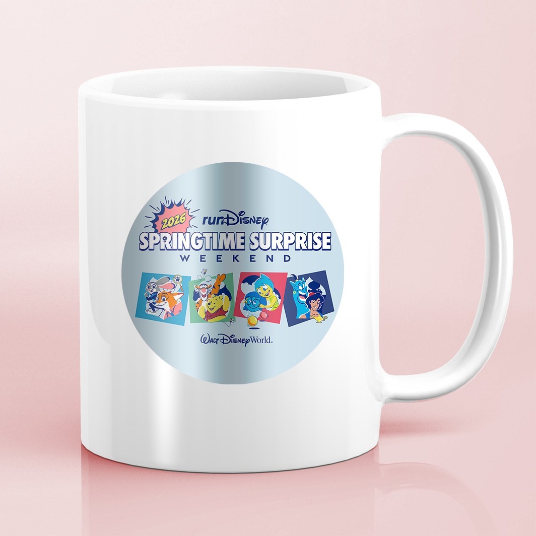 RunDisney Springtime Surprise Weekend Races 2026 Generic Water Bottle Sticker