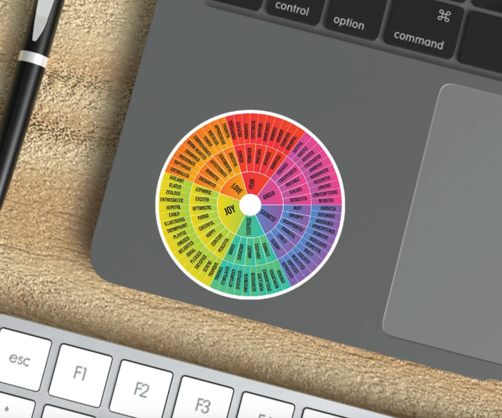 Feelings wheel sticker – Emotions Wheel Therapist Sticker Counselor Sticker