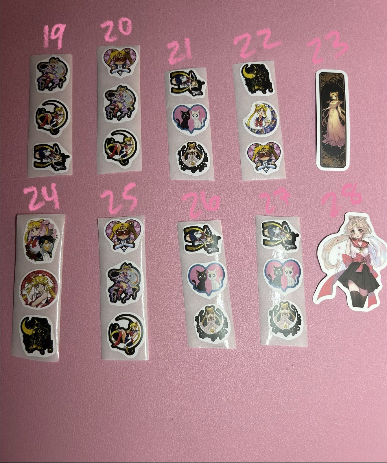 Sailor Moon Anime Stickers