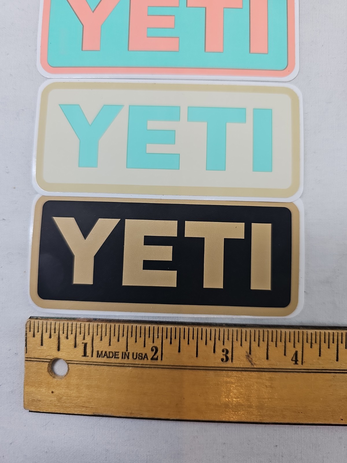 YETI Authentic Stickers Swag New Decals Your choice of colors ~4" x2 "