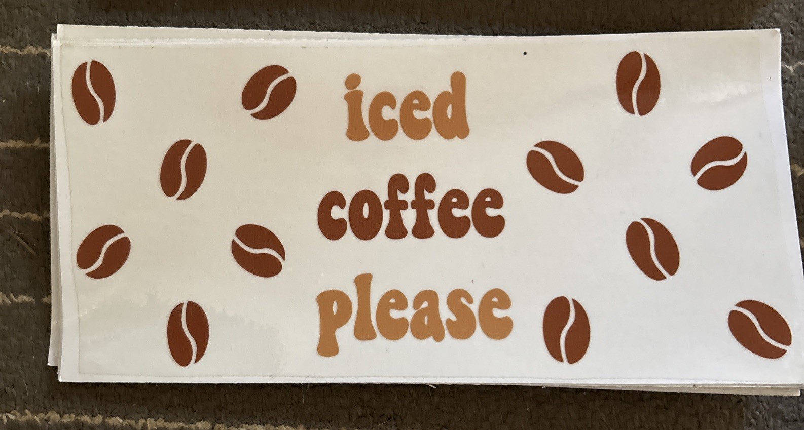 8 mixed UV DTF 16 oz cup wraps- Coffee Themed