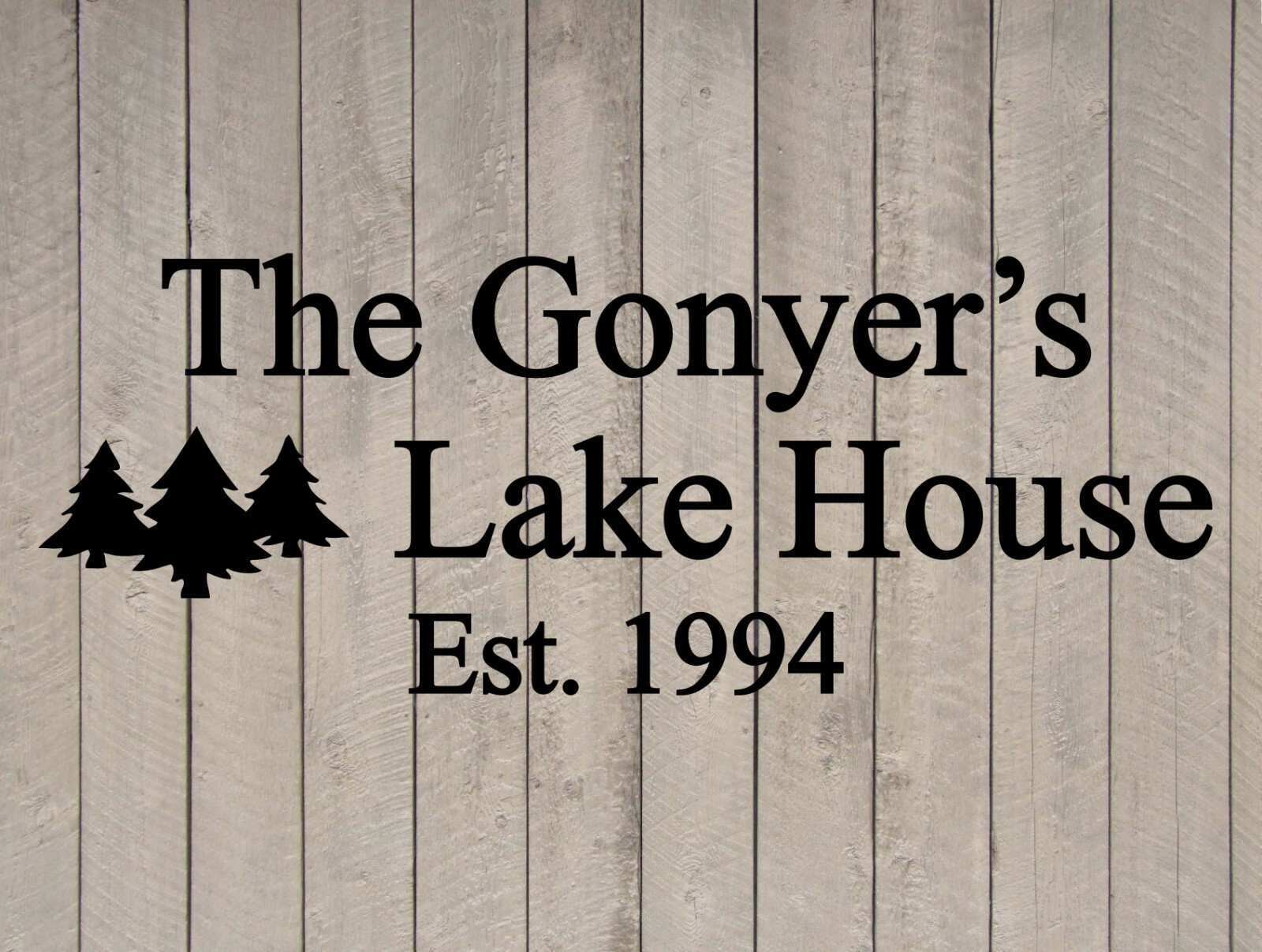 Custom Family Lake House Vinyl Wall Quote Sticker Decal 14"h x 36"w- 40"w