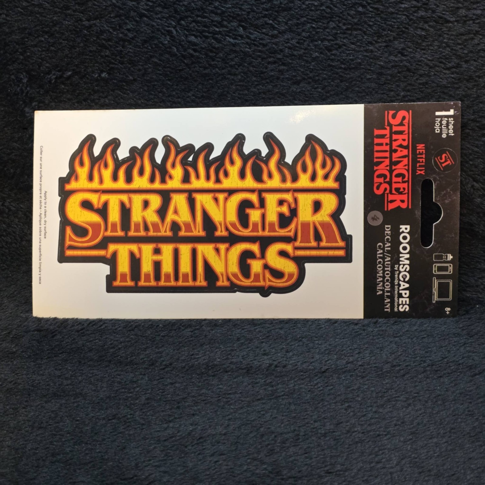 Stranger Things Roomscapes Decal Sticker Trends International Netflix Flame Logo
