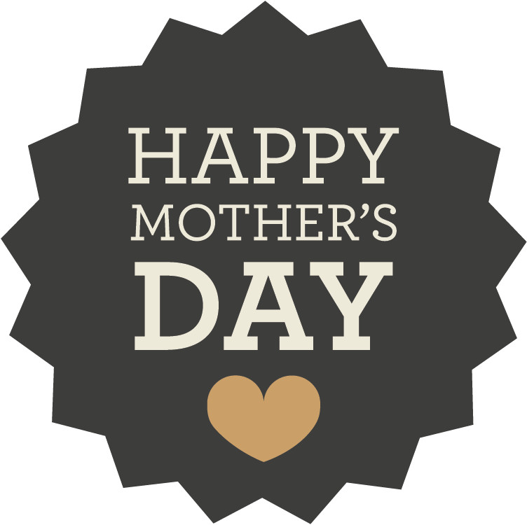 Happy Mothers Day Retro Badge Car Bumper Sticker Decal