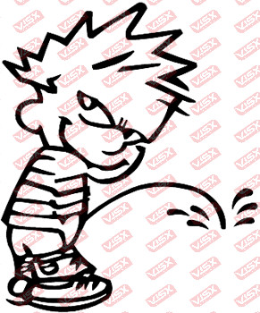 Calvin And Hobbes sticker decal Vinyl Cartoon Car Fun Laptop Art Decor Comic