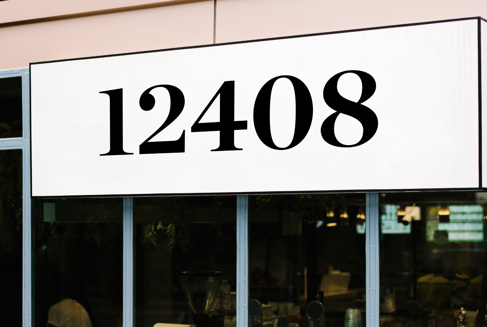 Chronicle Display Bold Storefront Address Numbers Vinyl Sticker Decal Business