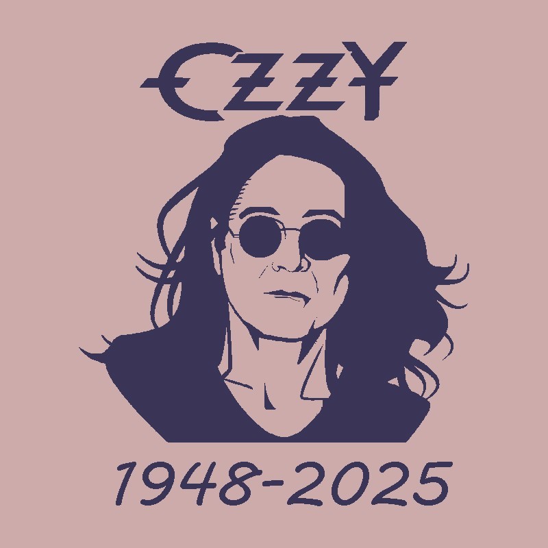 ozzy osbourne Five inch vinyl self adhesive car window/laptop sticker