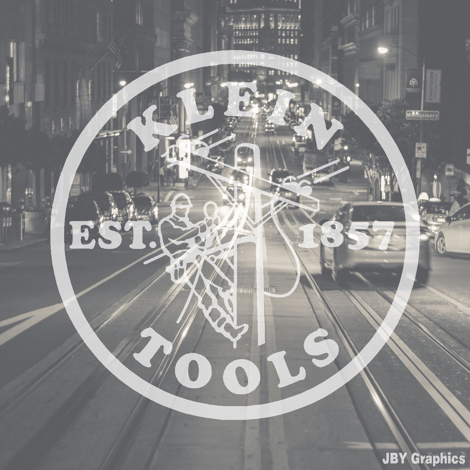 KLEIN TOOLS LOGO DECAL STICKER ELECTRICIAN ELECTRIC POLL LINEMAN