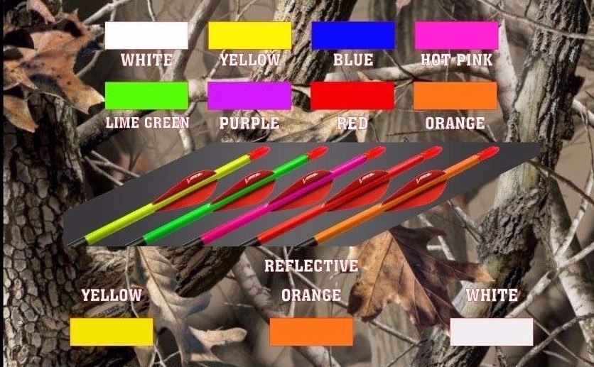 1 Dozen Arrow Wraps, your choice of color and size + FLUORESCENT + FREE EXTRAS