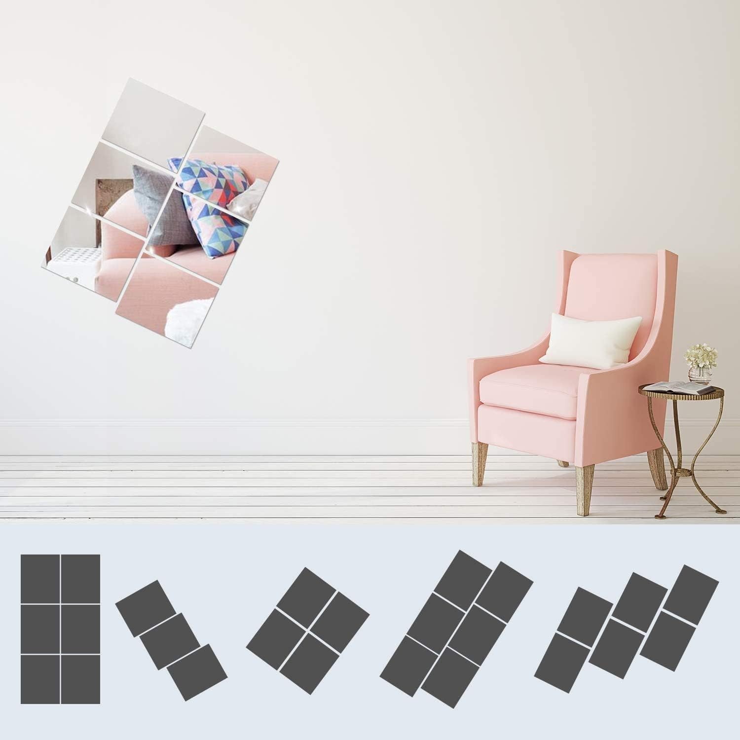 8"x10" Frameless Plastic Mirror Sheets – 20 Pcs Unbreakable & Safe for Crafts