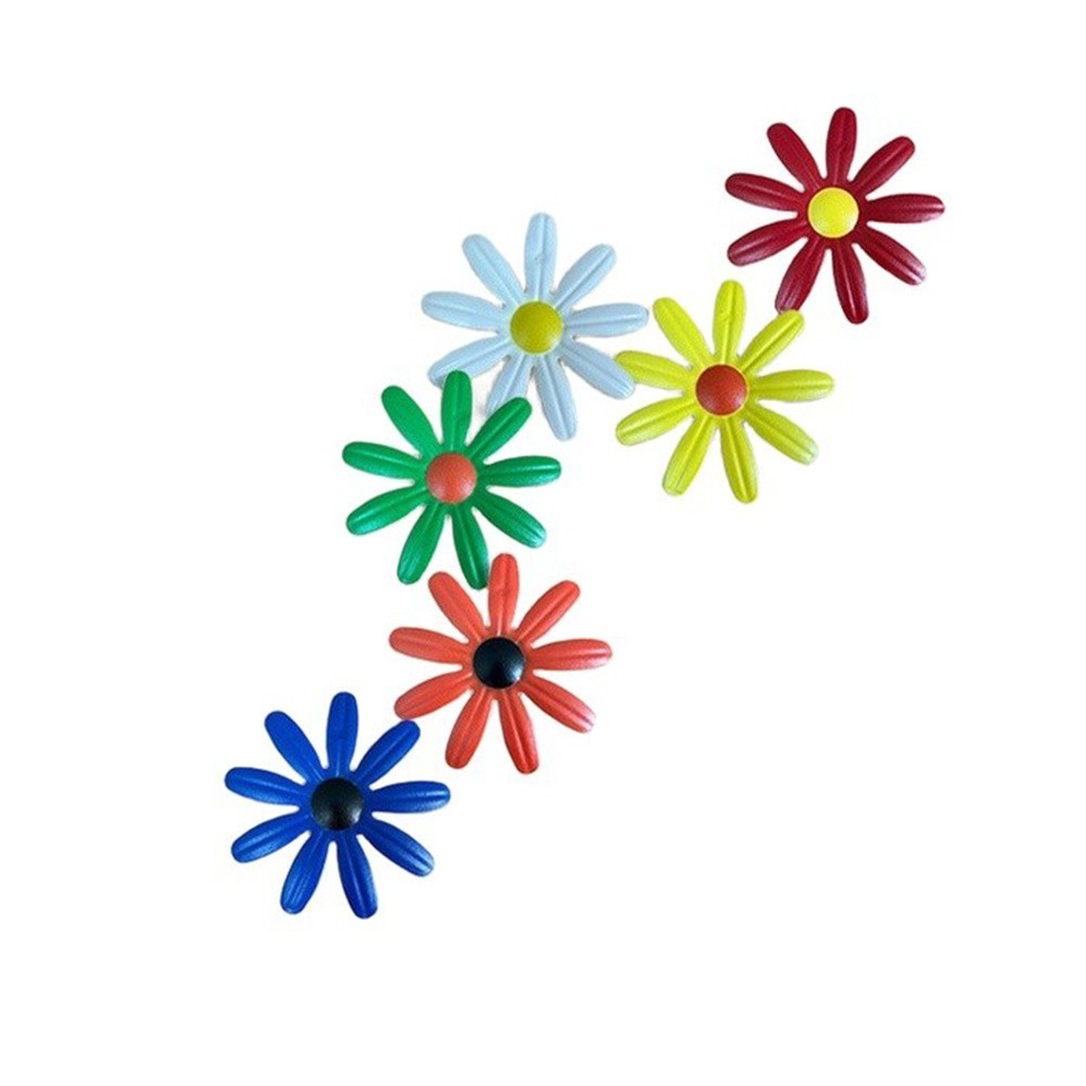 6pcs Iron Flower Wall Art Set Sturdy Metal for Garden Living Room Decoration