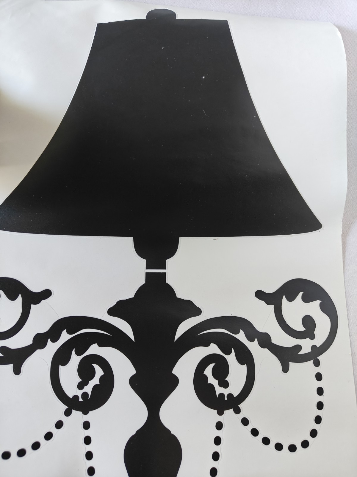 Peel And Stick Rhinestone Candelabra Wall Art Decal Decorative Graphic Bling
