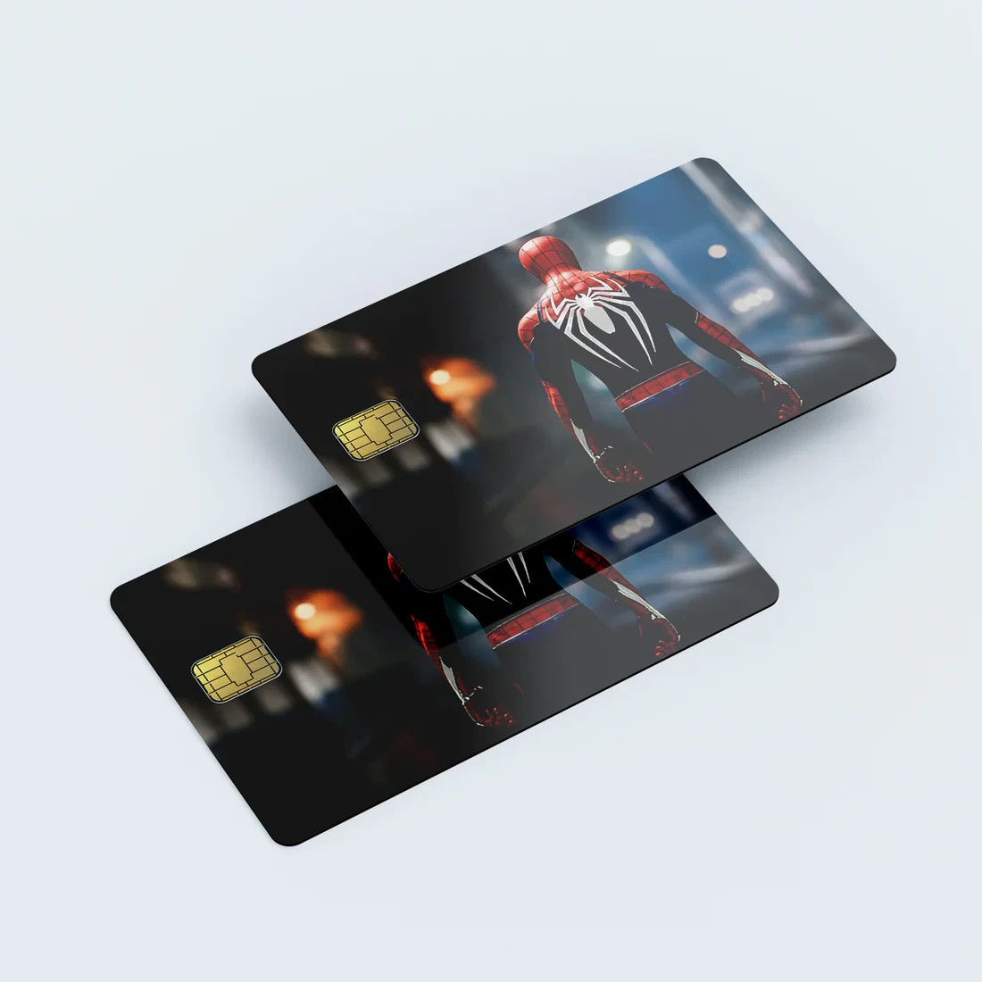 Credit Card Skin Spider Hero Web Red Black 2-Pack ⭐Fast Ship USA