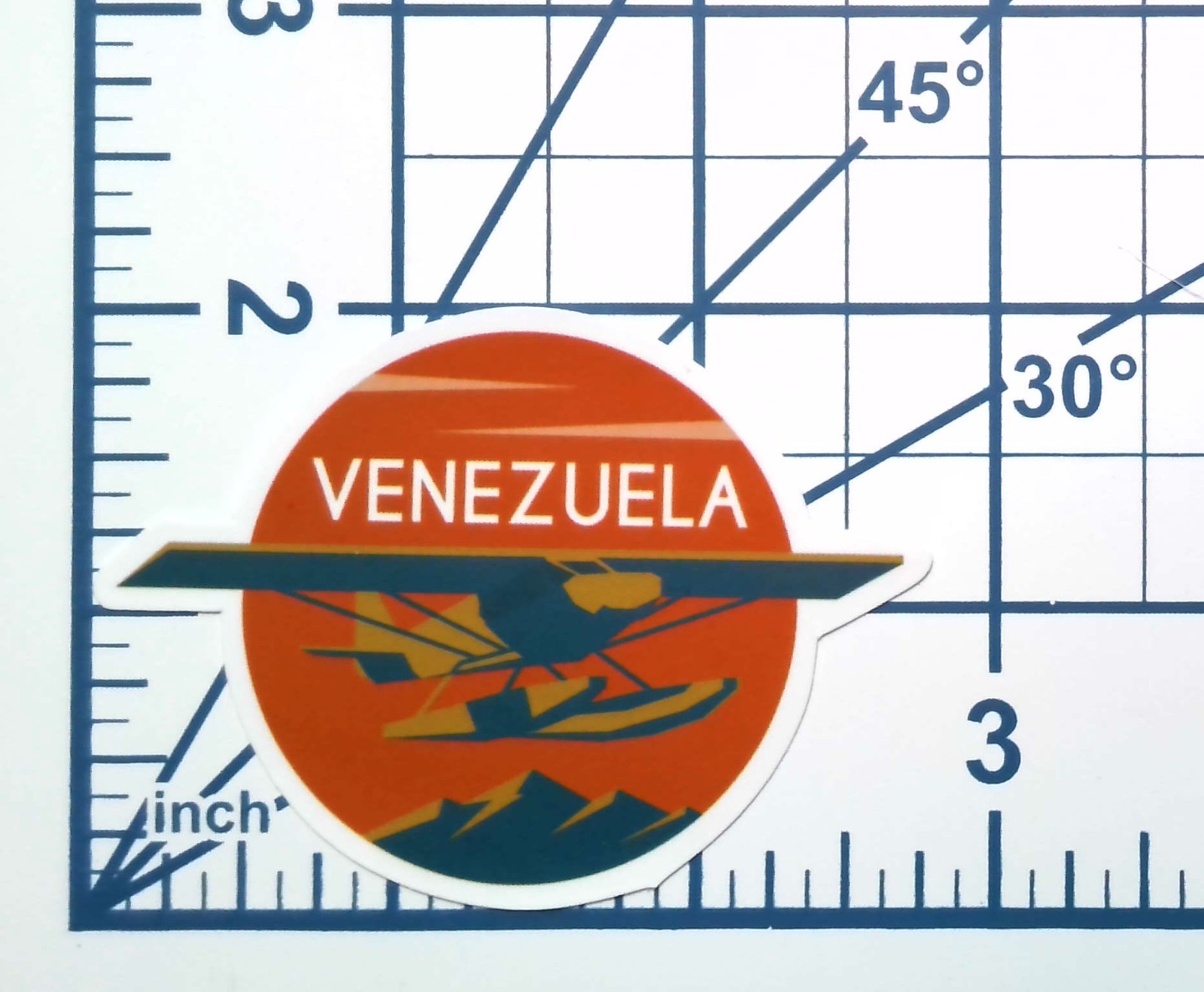 Venezuela Vinyl Sticker Retro Seaplane Aviation Bush Pilot Travel Decal Gift