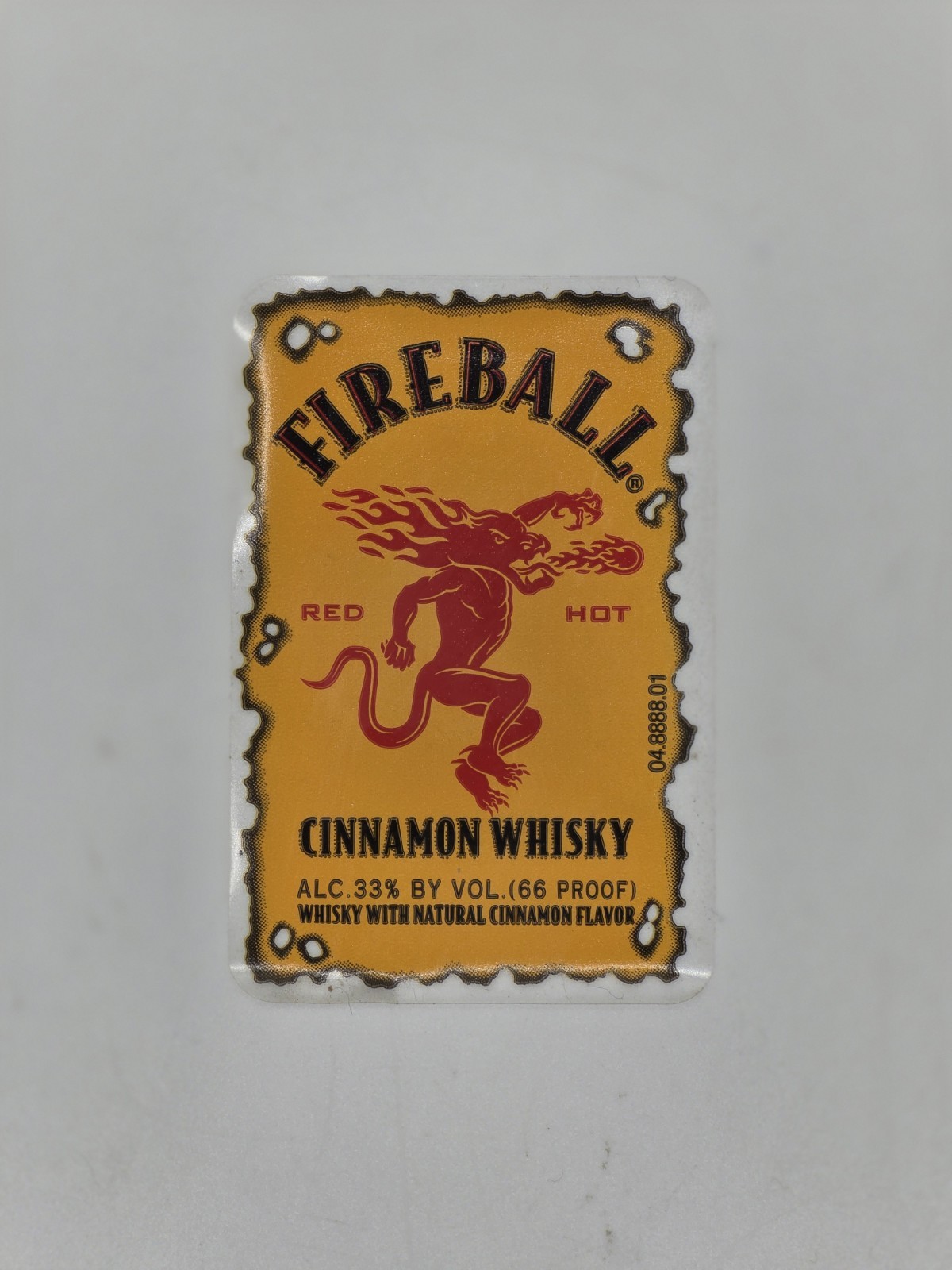 (10)Fireball Logo Stickers Waterproof Vinyl Decal Die-Cut Laptop 1.25" W X 1.75H