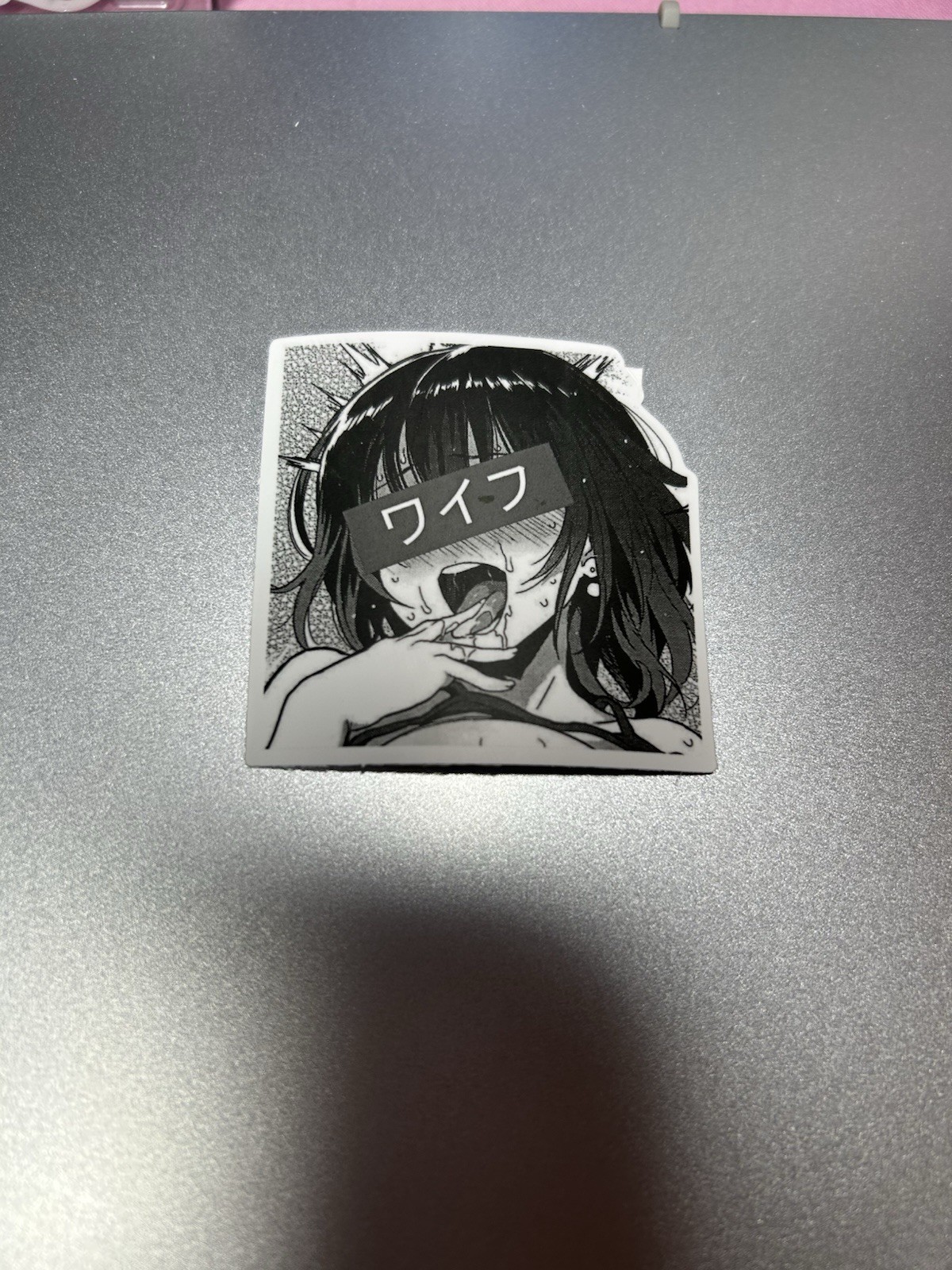black and white waifu lewd sexy girls stickers #7