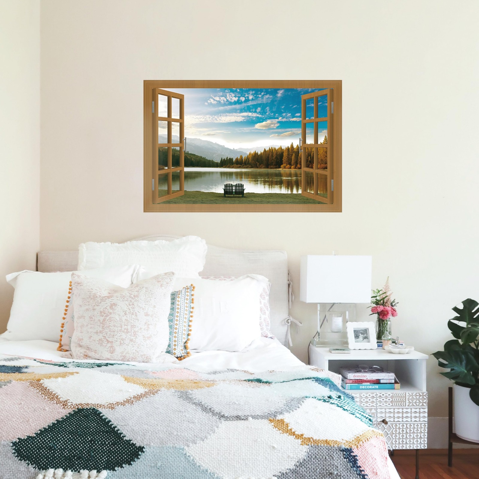 Fake Window for Walls Faux Window Decal Windows Poster Picture Open Window