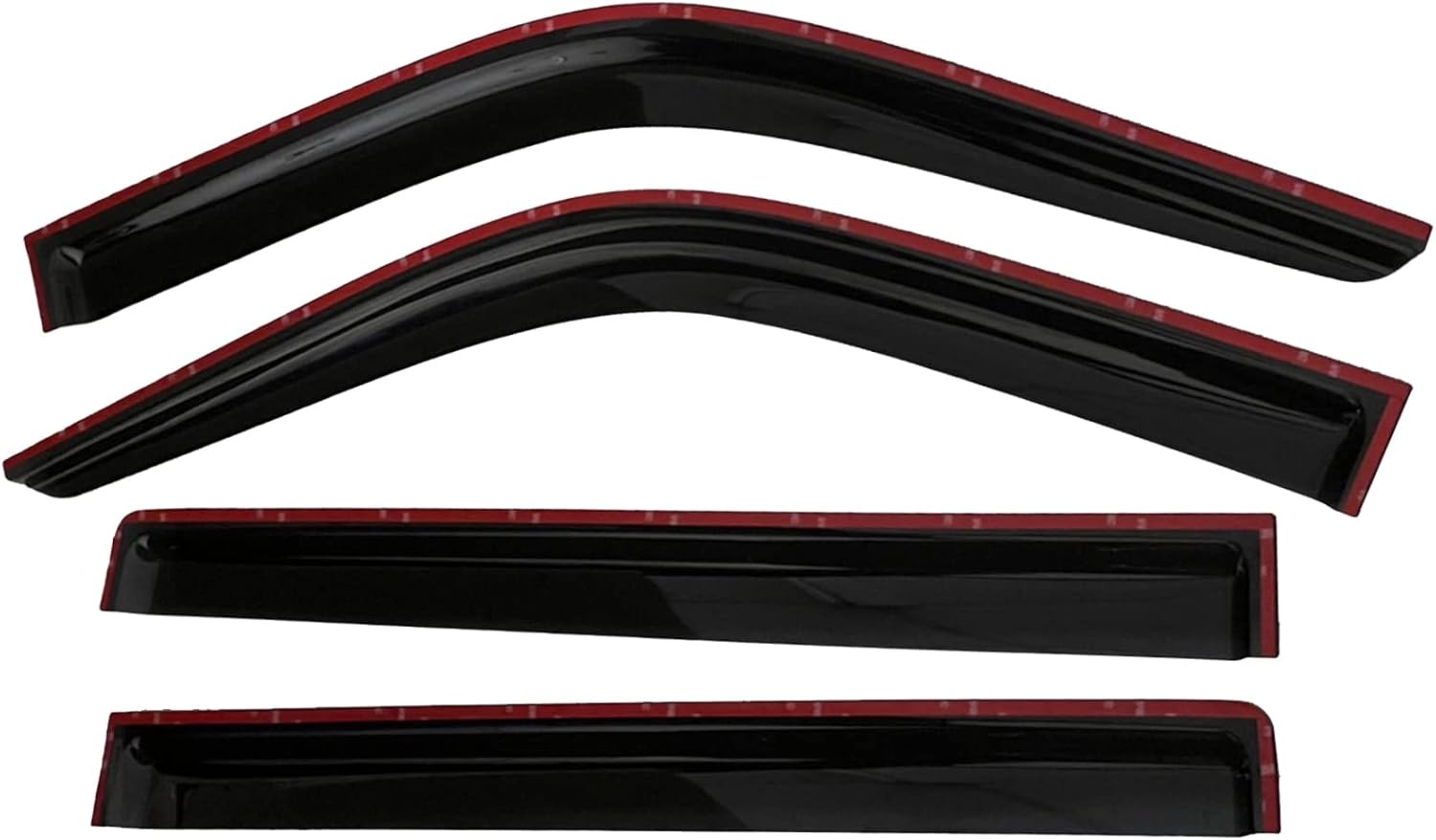 2022-2026 Tape-On Rain Guards for Toyota Tundra CrewMax Side Window Visor Deflec