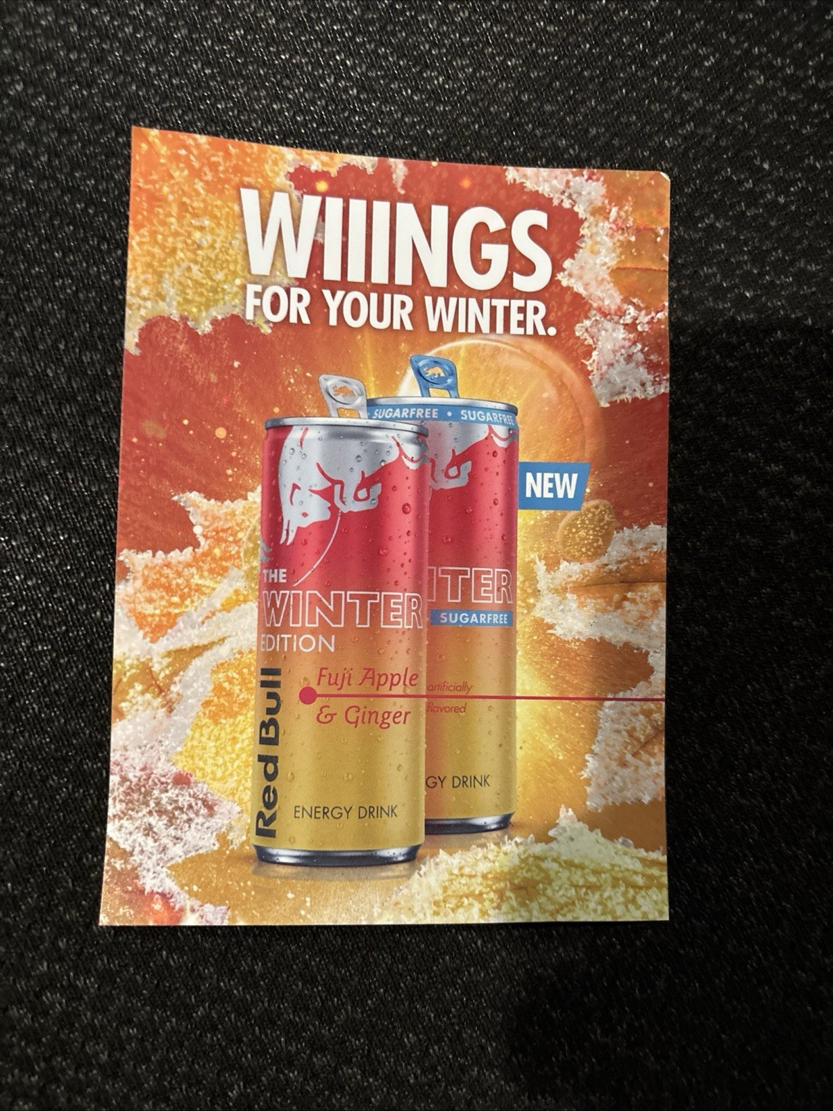 Red Bull Sticker Square Winter Edition