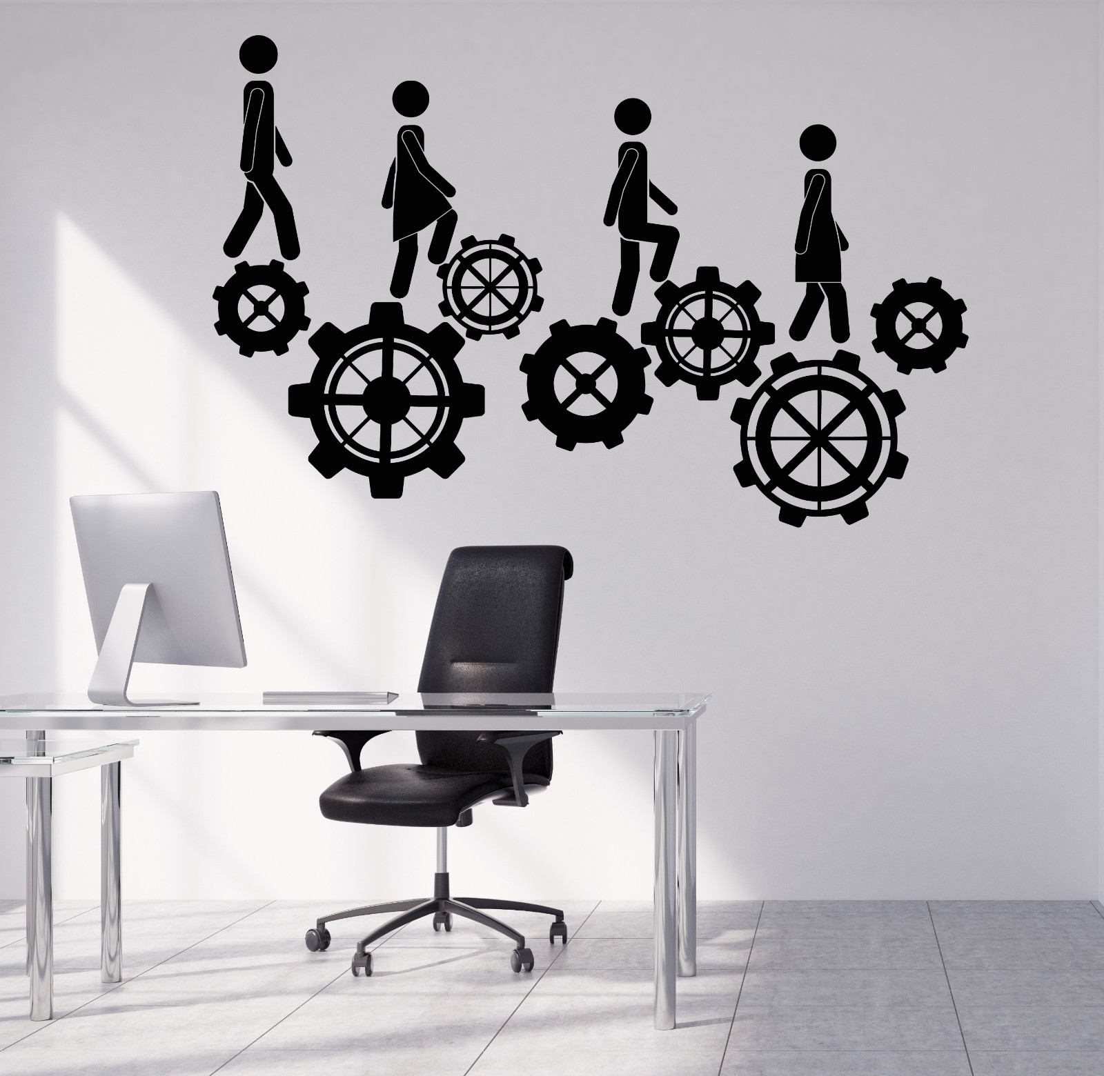 Wall Vinyl Decal Business Work Teamwork Office Decor z4702