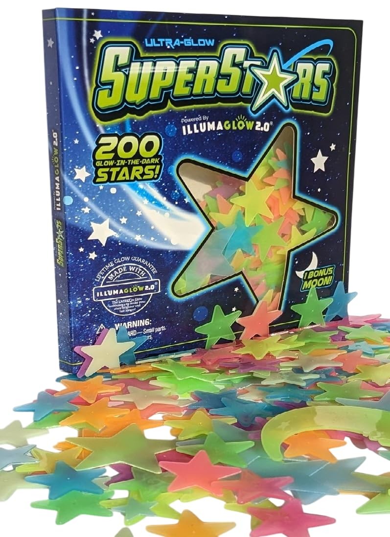 Glow in The Dark Stars – Includes Installation Material and Constellation Gui…