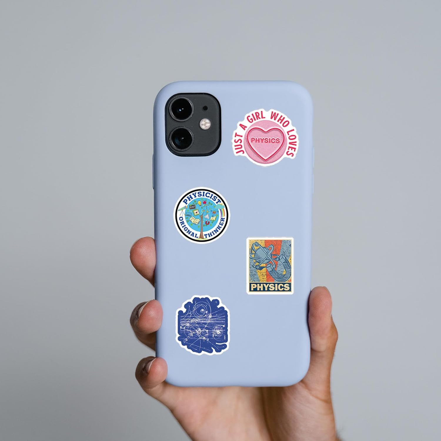 123Pcs Physics Stickers Pack, Science Aesthetic Vinyl Waterproof Sticker Decals