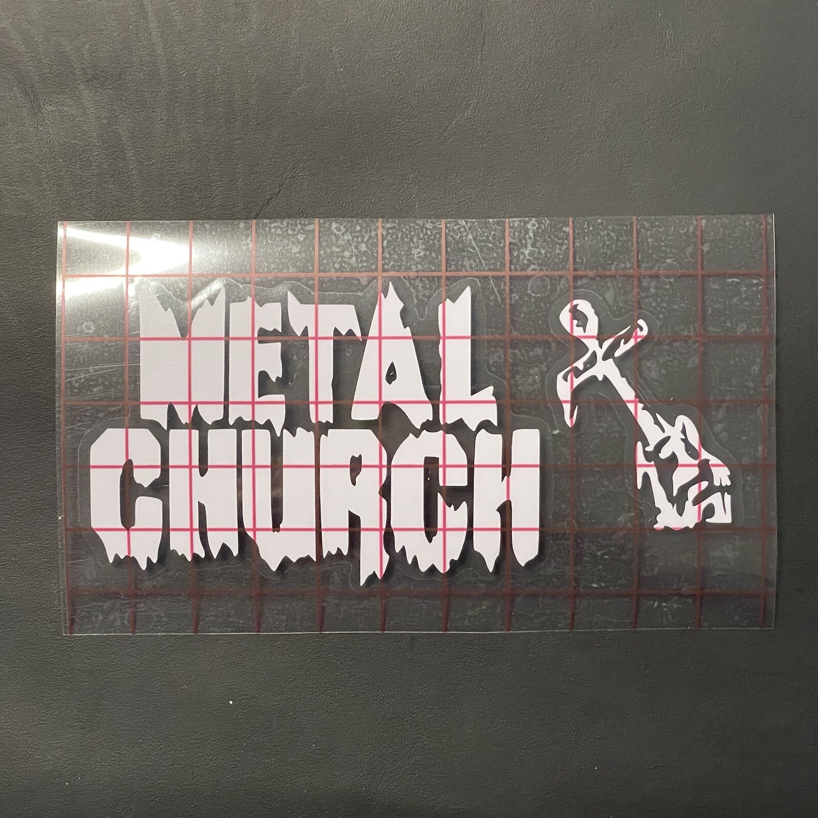 Metal Church Vinyl Logo Sticker Decal Heavy Band Car Overkill Savatage Accept
