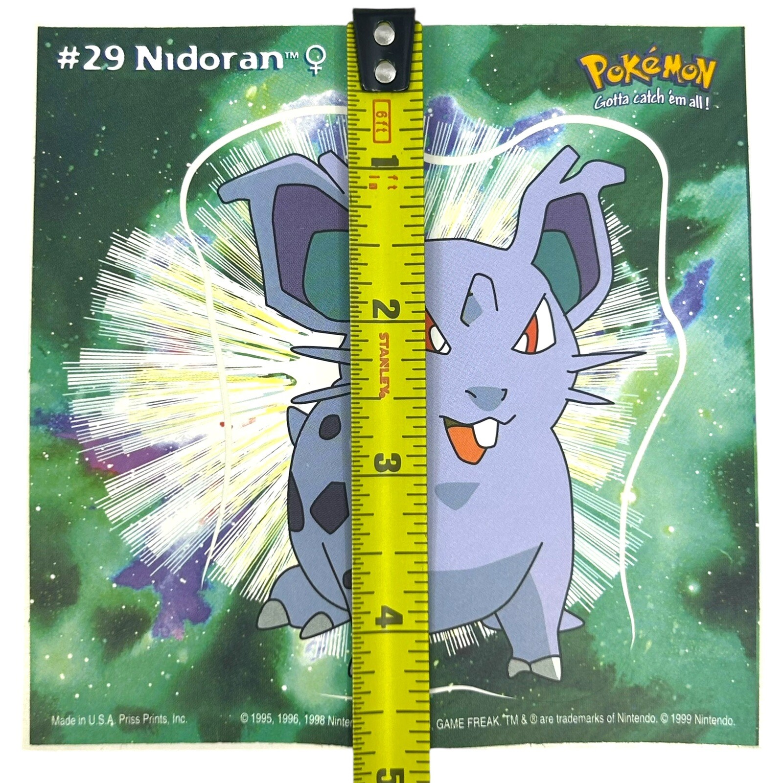 Pokemon Collect ’em Stick-Ups Nidoran #29 Large 4” Sticker Priss Prints