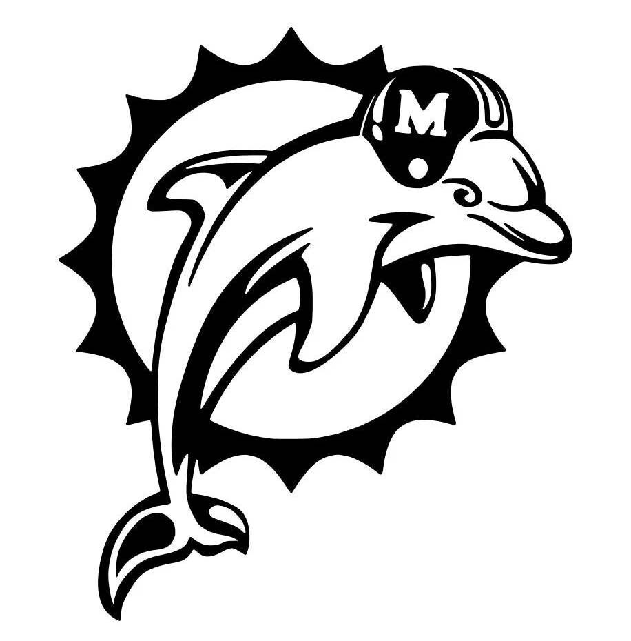 Vinyl Decal Car Truck Sticker Wall NFL Football – Miami Dolphins Logo v2