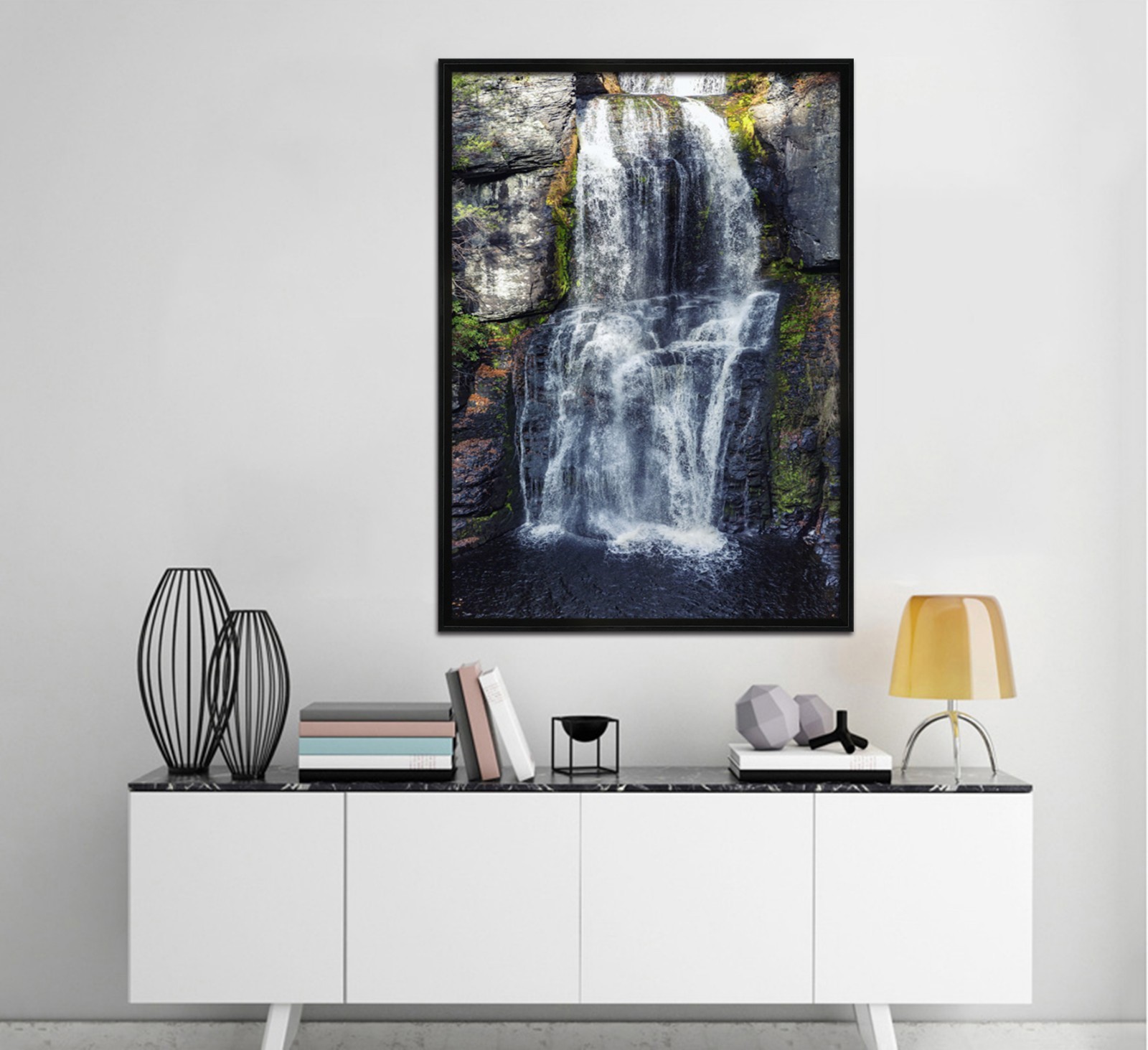 3D Natural River 675 Fake Framed Poster Home Decor Print Painting Unique Art