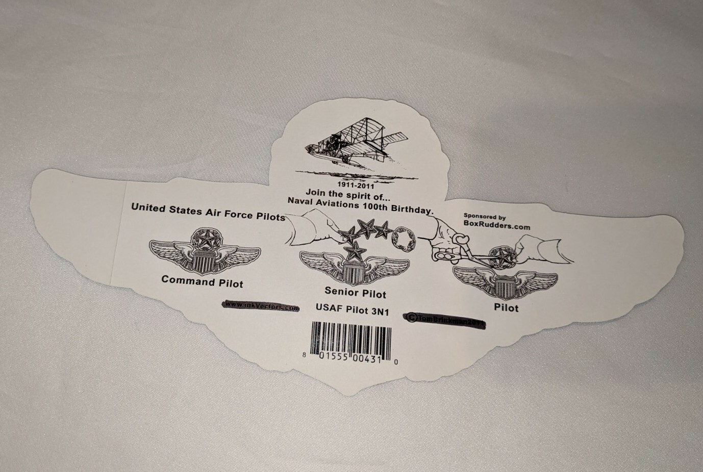 United States Air Force Pilots Sticker 9 Inches Lot Of 5 Silver 3 In 1