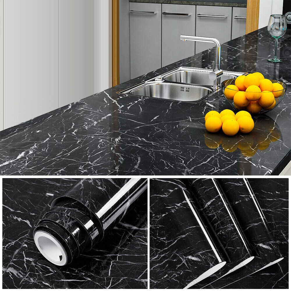 Marble Contact Vinyl Paper Self Adhesive Peel Stick Wallpaper Kitchen Countertop