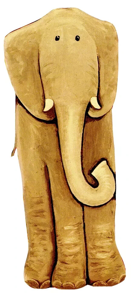 elephant jungle wall decal prepasted zoo animal 8 inch 1pc