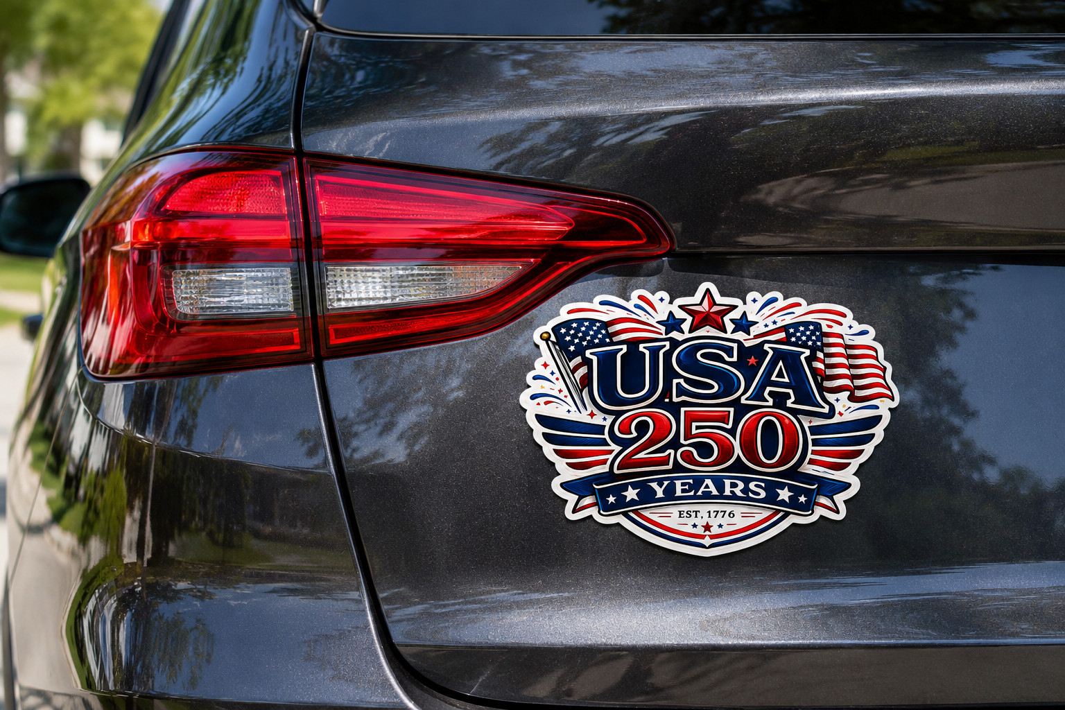 3 Pack – USA 250 Years Patriotic Vinyl Sticker – America Anniversary Decal