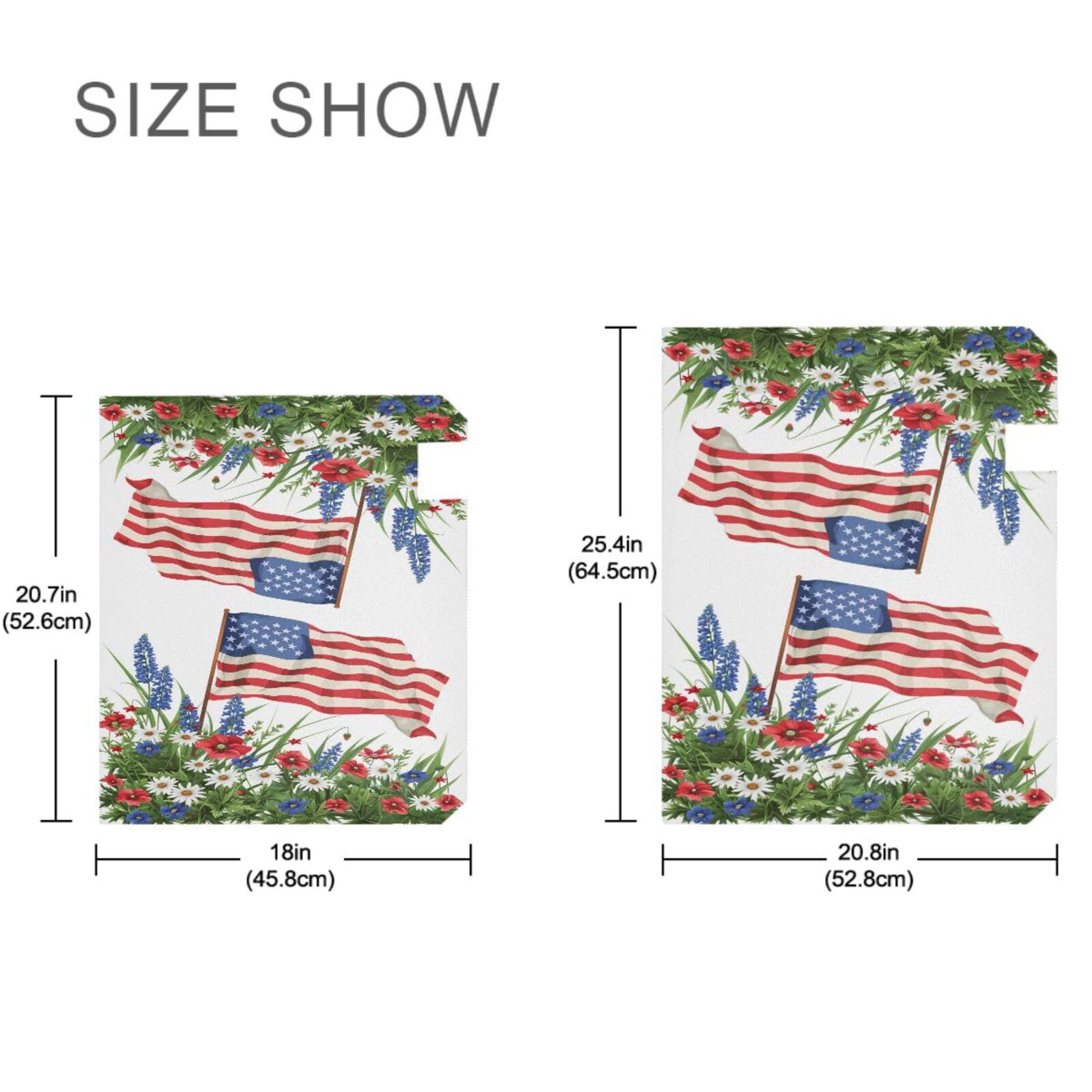 Senya July Fourth Mailbox Covers – American Flag 18×20.7in, 1