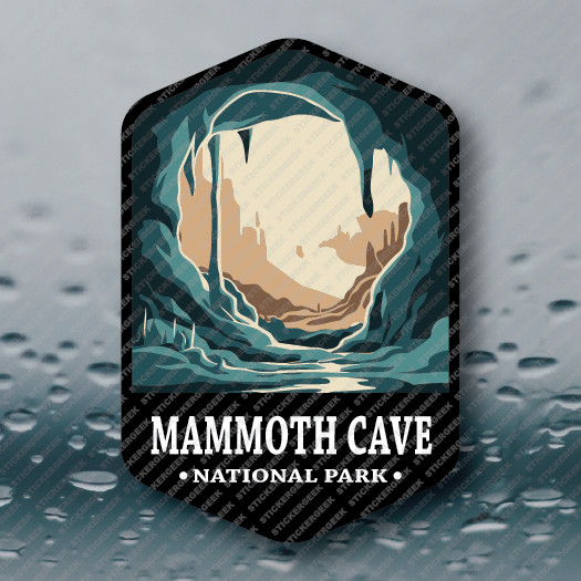 US National Park MAMMOTH CAVE KENTUCKY Camping Outdoors Hiking Sticker